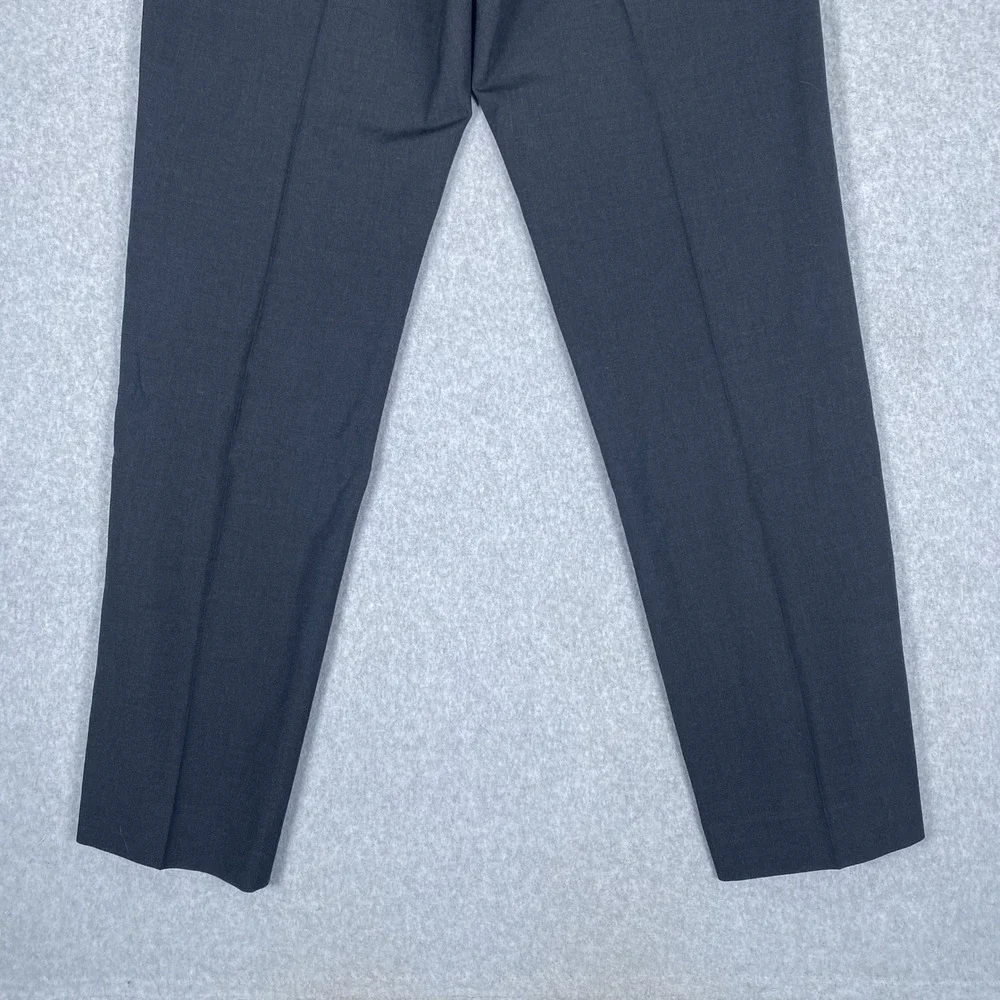 Banana Republic Gavin Dress Pants Mens 34/34 Gray Wool Straight Leg Trousers
